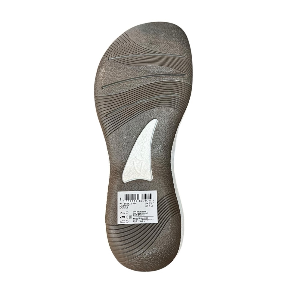 Clarks Cloudsteppers Breeze Sea Lavender Women’s Flip Flops Sandals NEW - Picture 6 of 8